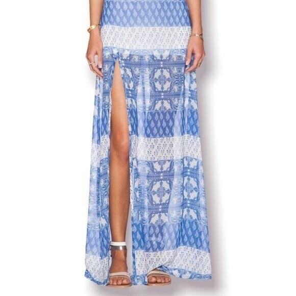 Show Me Your MuMu Dresses & Skirts - Show Me Your Mumu Mick Slit Maxi Skirt Beverly Palm Size Small
